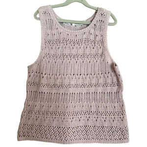 Blush Crochet Tank Top